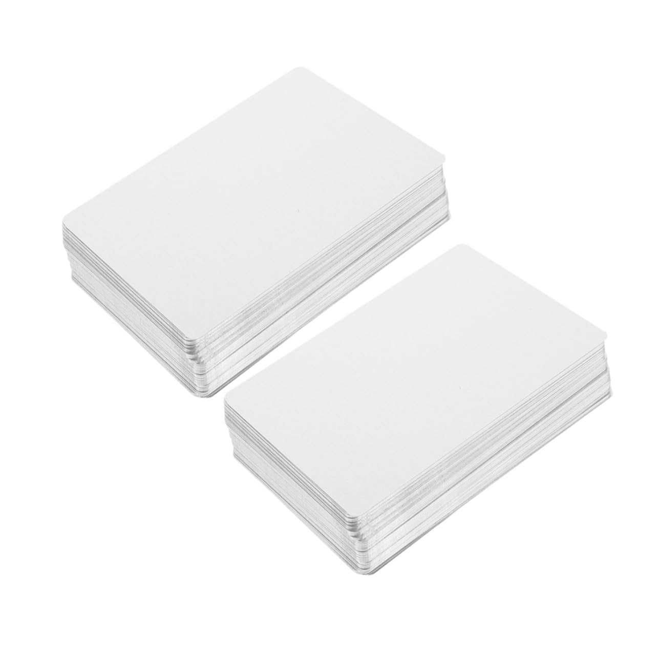 200 Tarjetas de Visita de Metal en Blanco de Aleación Metálica Plata | 0,21 Mm de Grosor, 3,4x2,1x0,009 Pulgadas, Impresión UV Color y Grabado