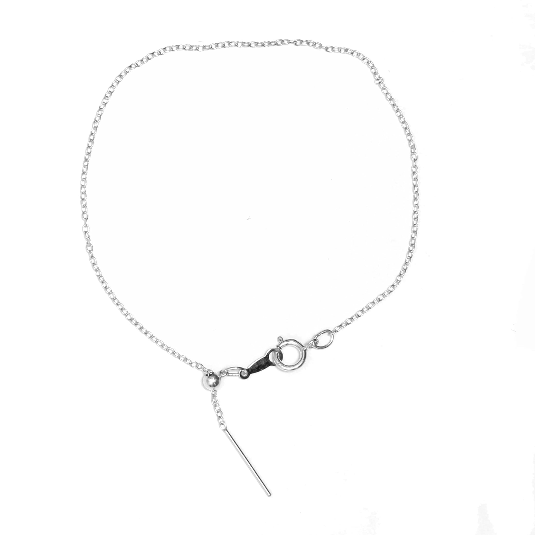 Add-A-Bead/Pearl Cable 14k Gold Filled, Silver Chain necklace or bracelet Gift for Women Adjustable Length 22", 18" or 8"