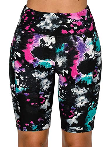 Image of ALWAYS Women's High Waist Bike Shorts - Athletic Workout Tummy Control Stretch Running Yoga Pants