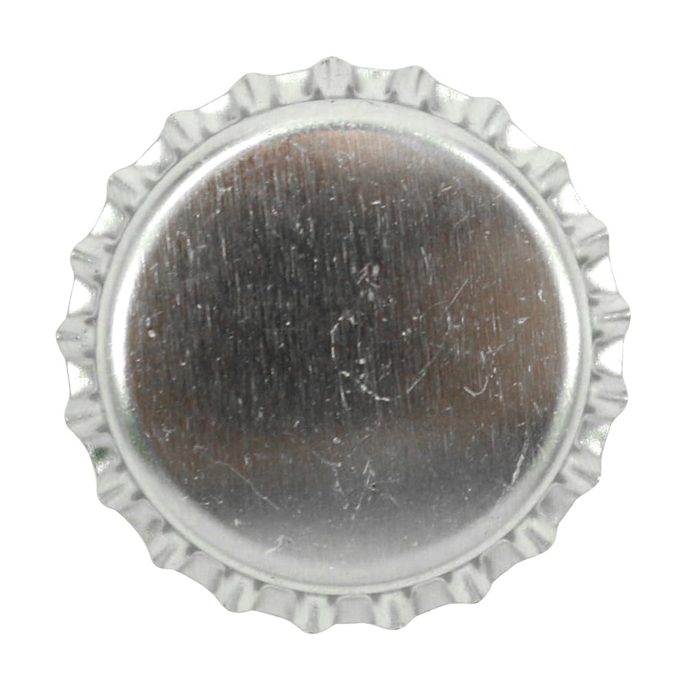 Dekohelden24 1000 Tapones de Metal para Botellas estándar, aptas para Alimentos, en Plata, estándar