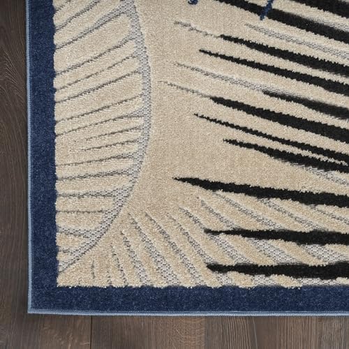 Tapete decorativo Nourison Home Aloha azul marino 118x94 cm miniatura 7