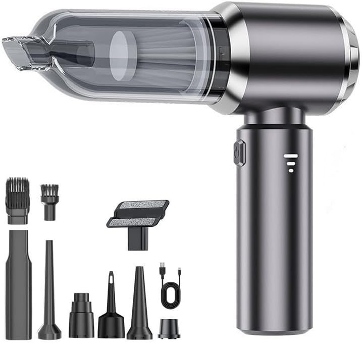 Handheld Car Vacuum Cleaner for Suzuki Baleno RS 2016-2025, 4 in 1 Vacuum Portable Cordless, 16000Pa Power Suction, Cleaning Vacuum for Car Interior, Office, Pet,A