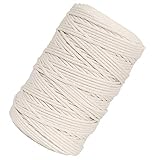✔Konfiguration: Baumwollkordel Beige Länge 3 mm * 200 m.