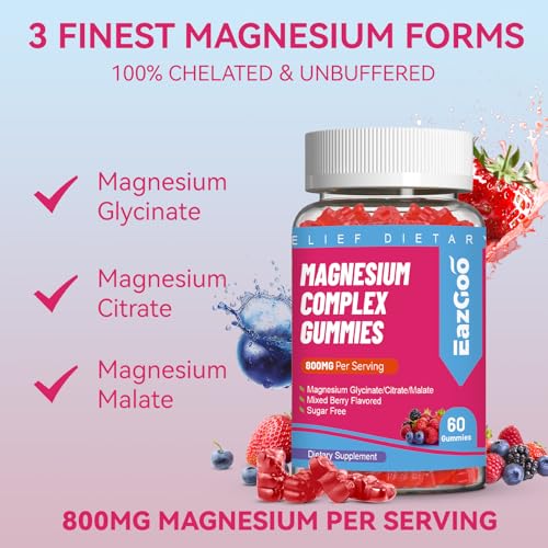 EAZGOO Magnesium Complex Gummies with B12