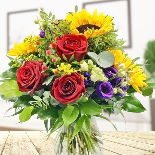 Sommerblumen Premiumstrauß - Strauß Sommerzauber - Inklusive Grußkarte