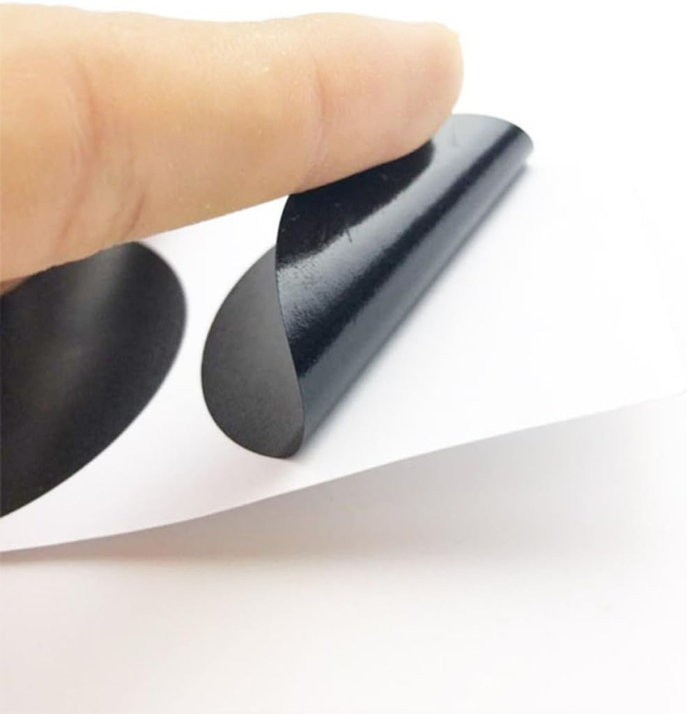 Black Round Self Adhesive Classification Labels for Seasoning Bottles