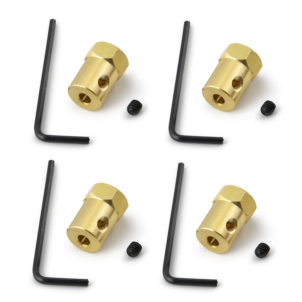 Lot De 4 Coupleurs En Laiton Pour Voiture RC WPL - Neuf