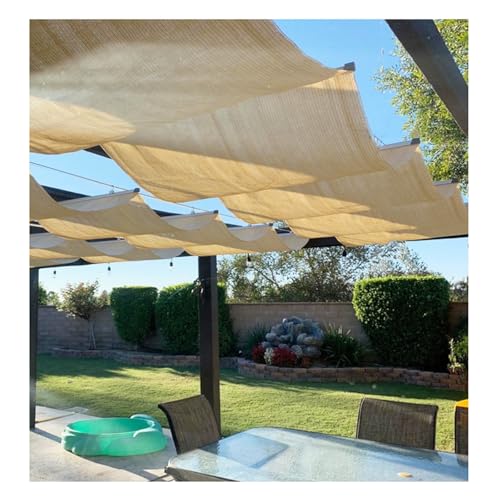 Voile d'ombrage rétractable en U pare-soleil coulissant pergola