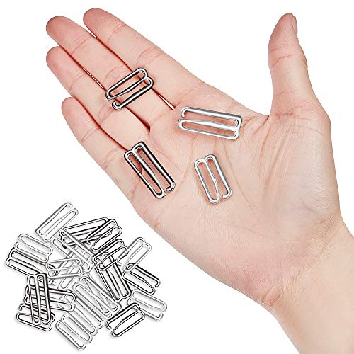Boao BOAO-BRA HOOKS-01 40 Pieces Swimsuit Bra Hooks Bra Strap Hook Replacement Bra Strap Slide Hook Metal thumb #3