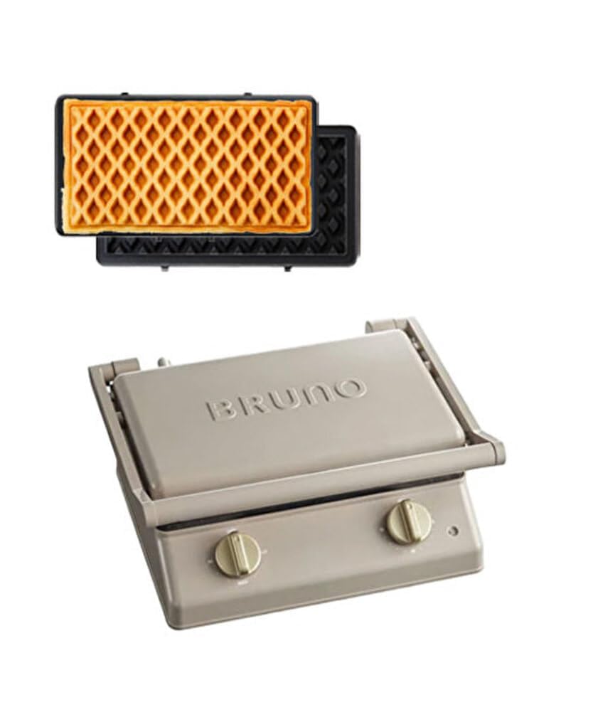 Amazon | BRUNO ブルーノ グリルサンドメーカー ダブル 本体 プレート3
