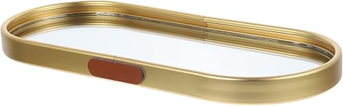 Bandeja de almacenamiento de espejos, bandeja de cosméticos, decoración de escritorio, caja organizadora de pulseras, organizador de joyas, tocador,