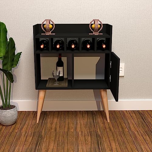 Aparador Buffet com Adega Bangalore Preto - Moveise