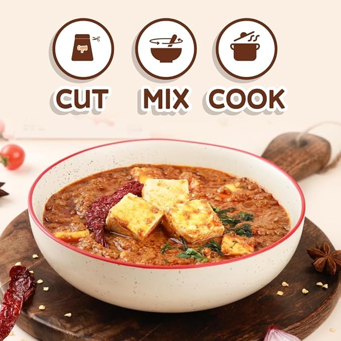 Image of CURRYiT Punjabi Kadai Masala Curry Paste | Cook in 15 mins | Just add Paneer, Chicken, Soyachaap | Made with Ghee | No Preservatives | Enjoy with Rice, Butter Naan |Indian Masala Wet Marinade 120g