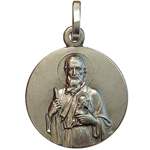 Medalla de San Judas Tadeo Apóstol de Plata Maciza 925 - Patrono de casos imposible