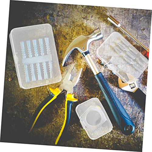Boîte de rangement transparente plastique compacte et empilable pour petits éléments