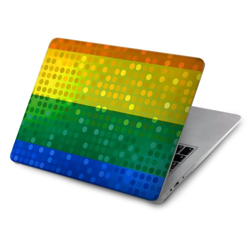Coque MacBook Pro 14 antichoc et ventilée motif Rainbow LGBT