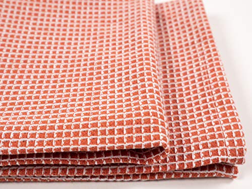 Kaf Home Set Of 4 Centerband And Waffle Flat Kitchen Towels | 18 X 28 Inch Absorbent, Durable, Soft, And Beautiful Kitchen Towels | Perfect For Messes And Drying Dishes - Spice #TOP6