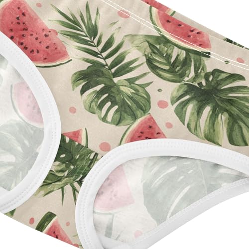 Wusikd Watermelon Palm Girls' Underwear Cotton Girls Briefs Soft Toddler Underwear 2T4