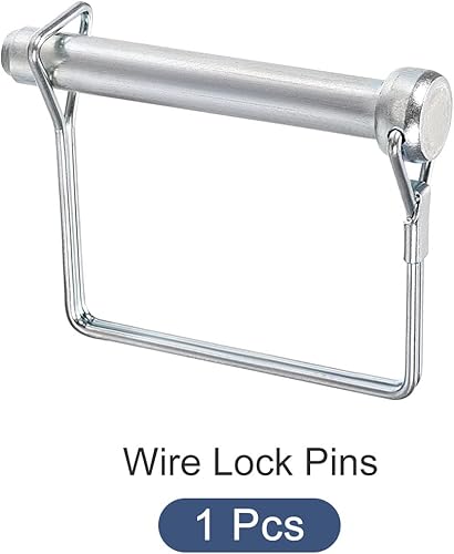 Miniatura 7 de METALLIXITY Pasador de acoplador de seguridad cuadrado (38 x 2.76 pulgadas0.394x2.756 in), pasador de bloqueo de eje de acero al carbono, para