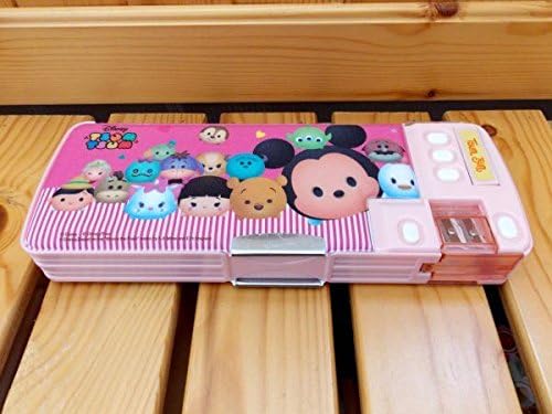 Amazon 海外 正規品 ディズニー ツムツム 鉛筆削り付き両面開き筆箱 ピンク おもちゃ雑貨 おもちゃ