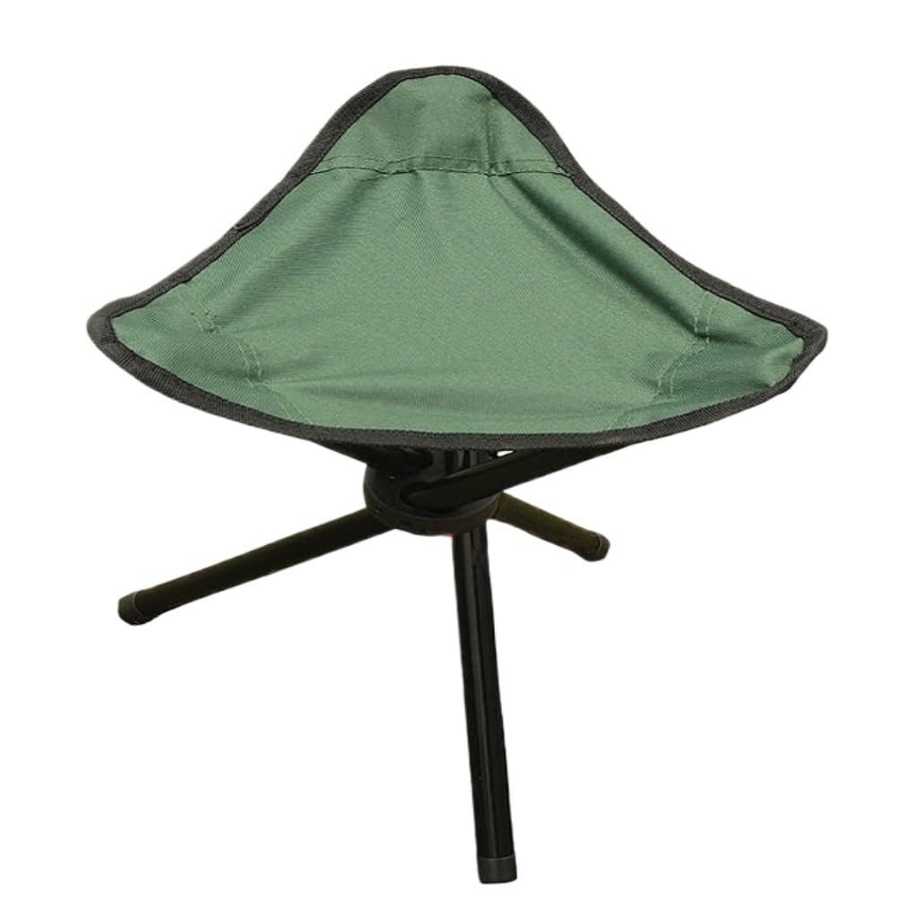 YWZDQ Camp Stool Outdoor Portable Stool Fishing Stool Camping Folding Chair Small Bench Mazar Camping Dormitory Small Stool Camping Stool(Green)