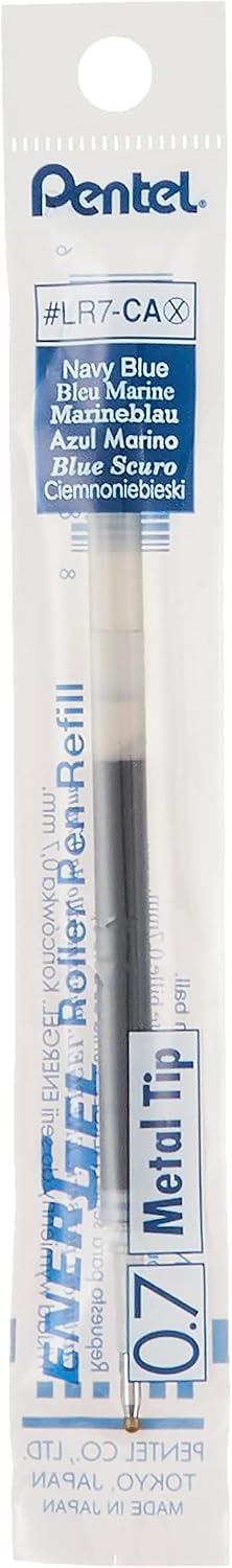 Pentel - Energel Retractable Ball Tip Refill - Dark Blue Writing