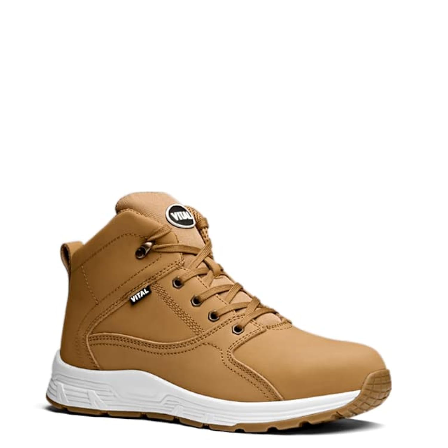 Vital V12 React Hiker Safety Boots In Honey, Size 5 Rubber/Steel