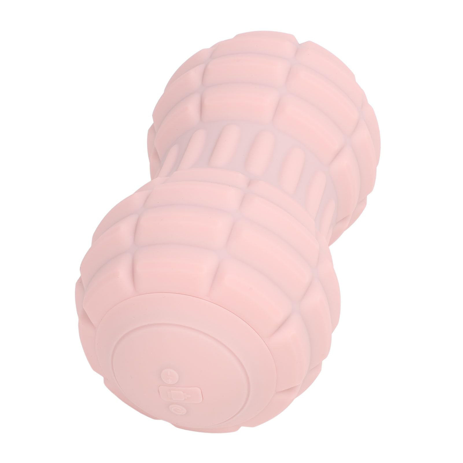 Fabater Rullo Massaggiante Vibrante, Palla da Massaggio Ergonomica Alle Arachidi Nodulata a 4 velocità, Doppia Palla da Massaggio Lacrosse con Timer e Ricaricabile di Tipo C per Rilascio