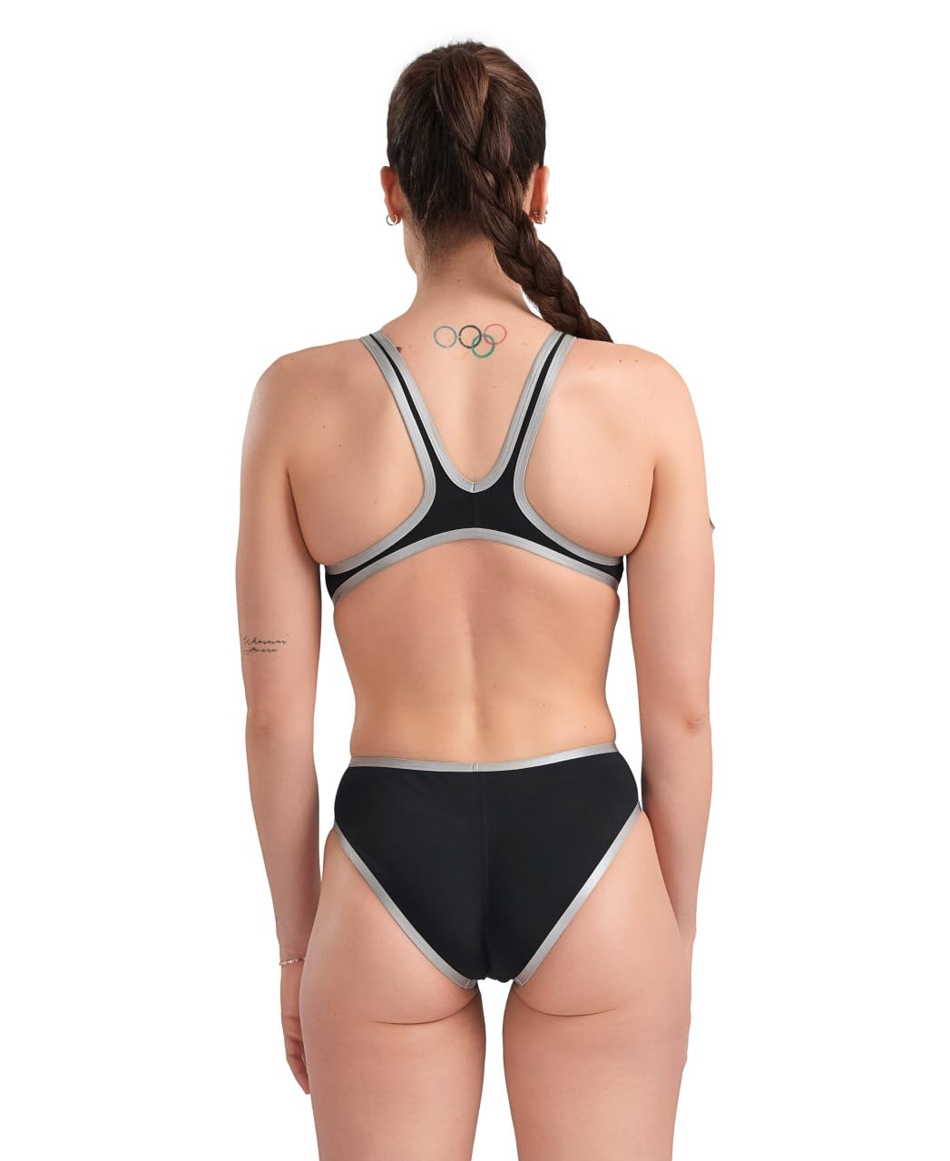 arena One Big Logo Maillot de Bain Une Pièce Femme, Séchage Rapide, Maillot de Bain Sportif en Tissu arena MaxLife Eco avec Résistance Maximale au Chlore et Protection UV UPF 50+