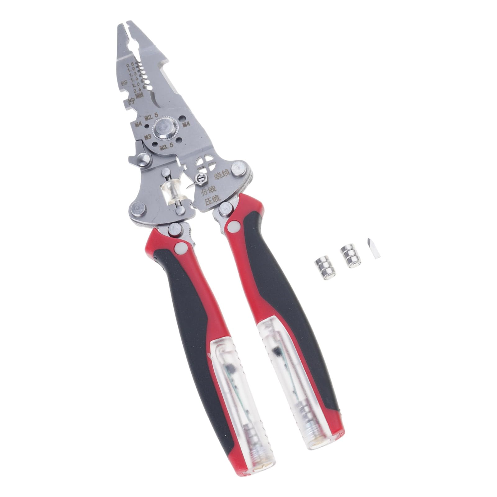 Tsophreniq 16 In 1 Foldable Wire Strippers Tool Strippers Crimper Crimping Tool Multifunctional Electrician Pliers Foldable Cutter