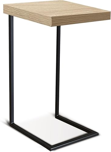 DIMAS MUEBLE Mesa auxiliar C (blanco)