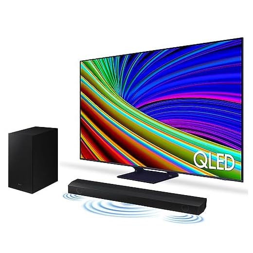 Combo Samsung Smart TV 55 polegadas QLED 4K Q65C + Soundbar Samsung HW-B555/ZD Kit