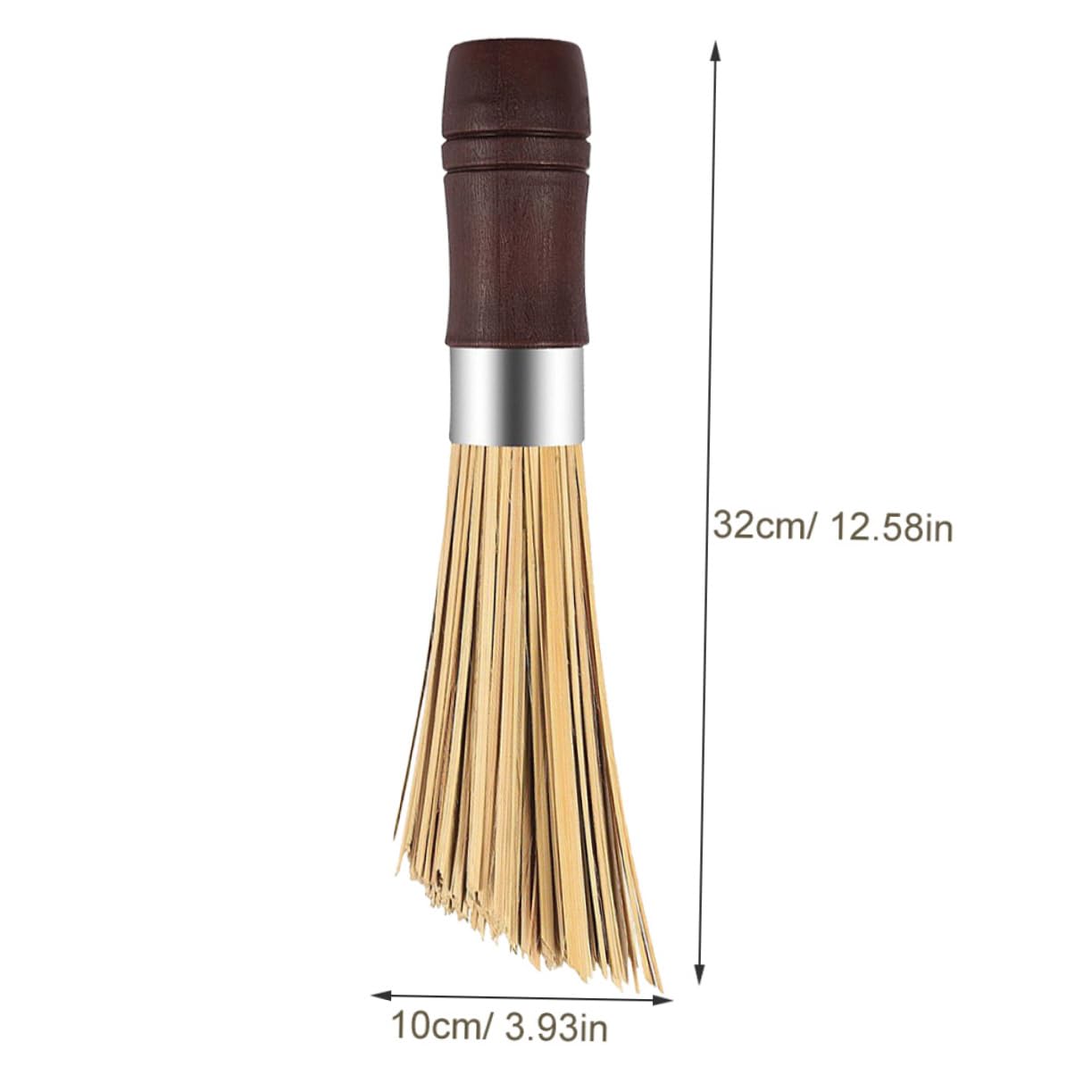 Happyyami Practical Bamboo Pot Brush Dish Scrubber Handle Kitchen Cleaning Accessories