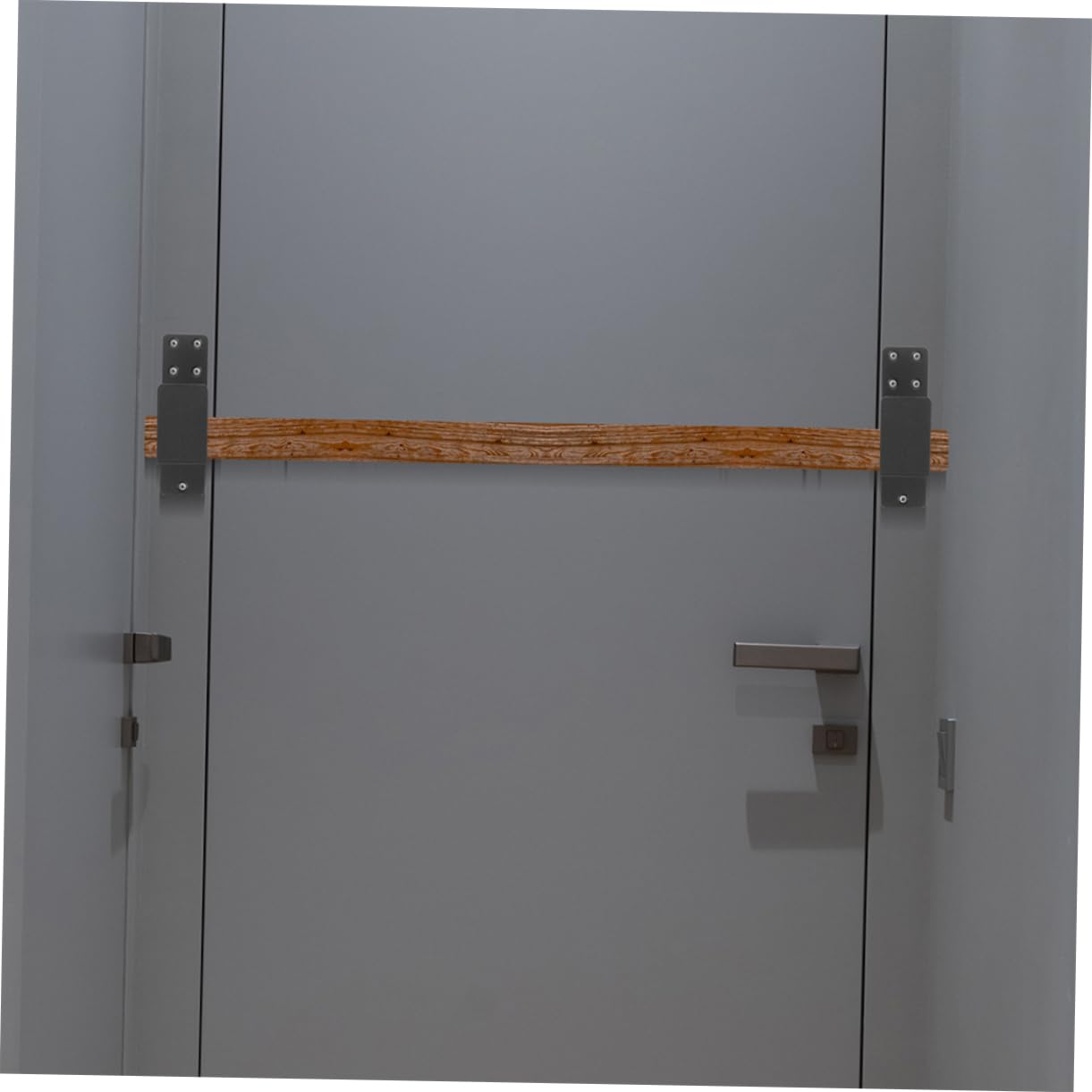 Tofficu Support de Sécurité de Porte en U, Barre de Sécurité pour Porte D’entrée, Acier Noir, Design Épais, Stable et Robuste pour Grange