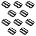 Strapworks Black Plastic Tri-Glide Slide - For Bag Straps, Rifle Slings, Dog Collars - 1 Inch, 10 Pack