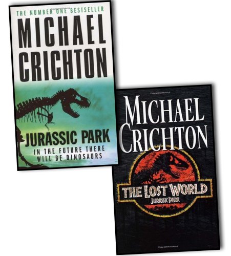 Michael Crichton Jurassic Park 2 Books Collection Pack Set (Jurassic Park, The Lost World)