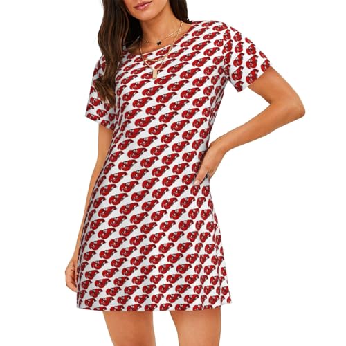 Chemise de nuit homard rouge anti-transpiration pour un sommeil frais et léger