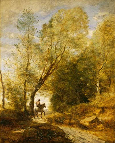 Peinture murale Corot forêt de Coubron pour une ambiance zen chez soi