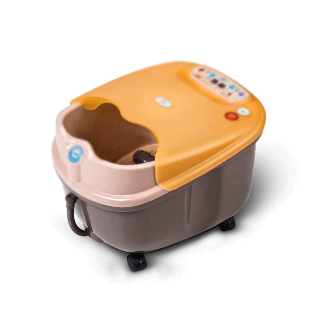 Masajeador de baño para pies con Calor, SPA de pedicura, Rodillo Shiatsu motorizado, Masaje de Punto de acupuntura, conversión de frecuencia, Burbujas, Tiempo y Temperatura Ajustables, Pantalla,