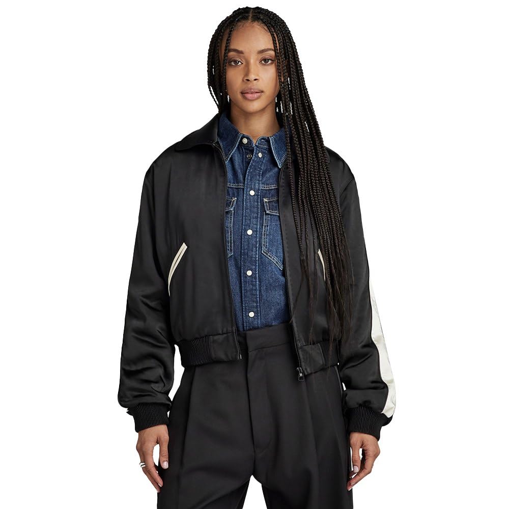 G-Star Women's Souvenir Bomber , Black (dk black D23860-D414-6484), XL