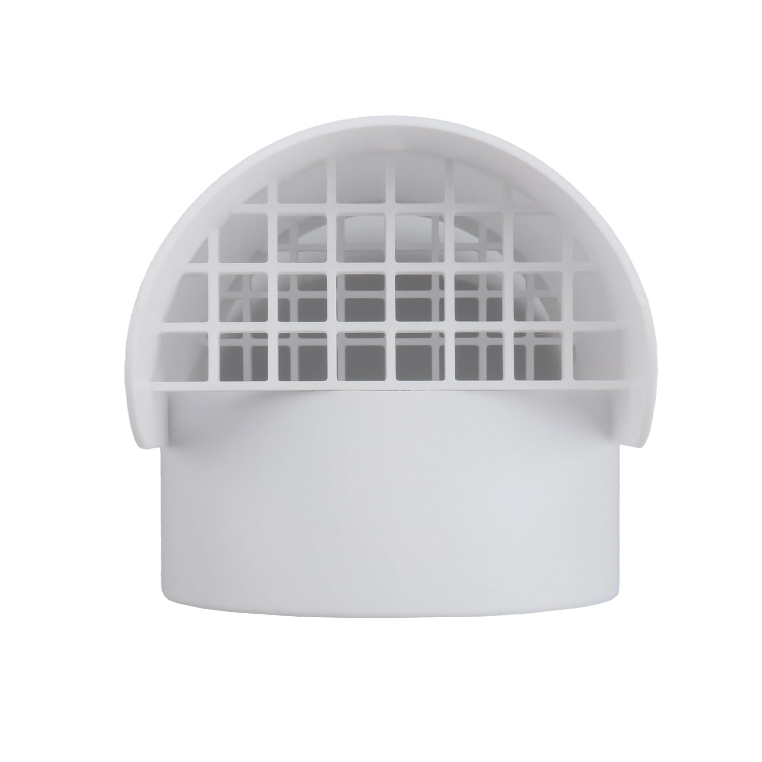 Holdly White 4 Inch Vent Cap For 4" Schedule 40,Radon Pvc Vent Cap For Radon Fan Pipe/Flue Pipe/Roof Pipe,Protects Against Rain, Snow, Animals, Fallen Leaves, And Fruit,Roof Vent Cover For Radon Mitigation System