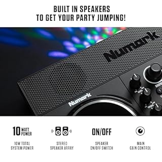 Numark Party Mix Live DJ Controller with Speakers, Lights, 2 Decks, Mixer, Audio Interface and Serato Lite