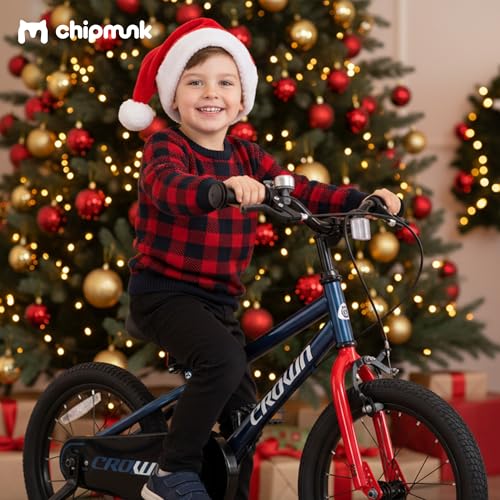 Image of Chipmunk Kids Bike 12 14 16 18 Inch Bicycle with Training Wheels Beginners Boys Girls Ages 3-10 Years Multiple Colors