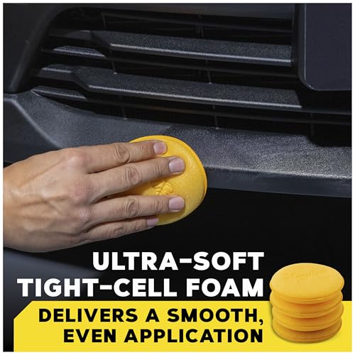 Image of Meguiar's Foam Applicator Pad 4 Pad (Car Polish /Wax Applicator) Durable & Washable