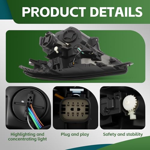 Yunnergo Headlight Assembly Compatible with Trailblazer 2021-2023 GM2503520 by Yunnergo - Used condition - Image 3