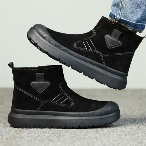 Image of Nutropa Welding Work Boots for Men Composite Toe Safety Boots Non Slip Steel Toe Work Shoes Lightweight Construction Welder Boots