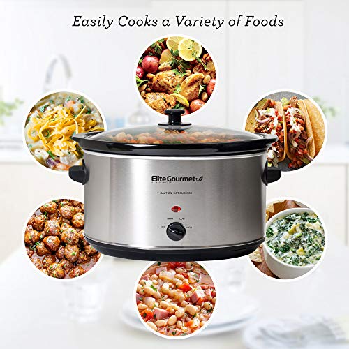 Elite Gourmet MST-900V Stainless Steel Slow Cooker thumb #2