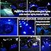 FZSSHYG 20 Pcs Blue LED Rock Strip Lights,Wheel Well Underglow Lighting Kits,Car Rock Lights Exterior Side Marker Lights for Wrangler Truck Golf Cart RV RV SUV Offroad