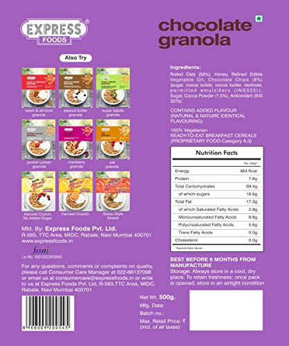 Image of Express Foods Chocolate Granola, 500g