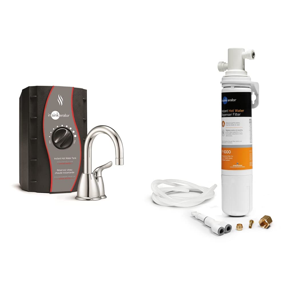 InSinkErator H-HOT150C-SS HOT150 Instant Hot Water Dispenser System-Faucet  u0026 Tank, Chrome u0026 F-1000S, One Size - Amazon.com